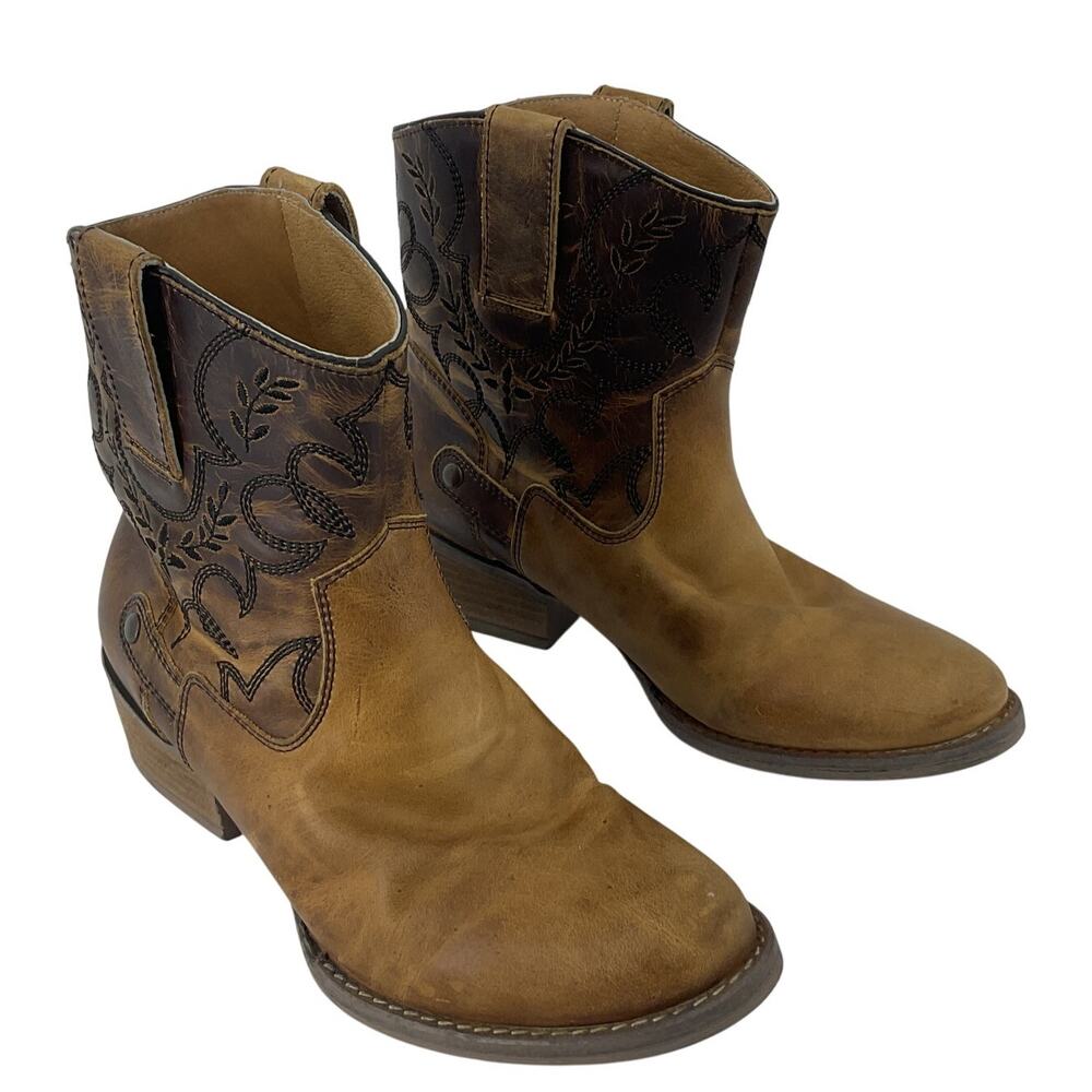 Brown Leather Ankle Boots